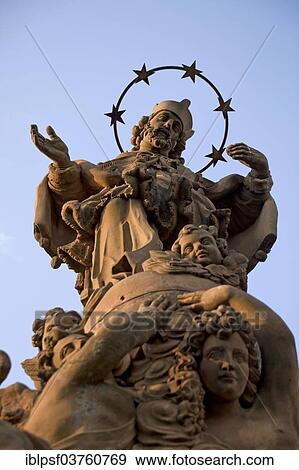 "Statue of Nepomuk on the Old Bridge, Heidelberg, Baden-Wurttemberg, Germany, Europe" View Large Photo Image Stock Photo - "Statue of Nepomuk on the Old Bridge, Heidelberg, Baden-Wurttemberg, Germany, Europe". Fotosearch