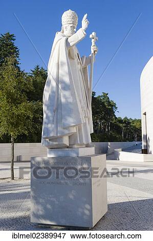 "Statue of Pope Pius XII, Santuario de Fatima, Fatima Shrine, Sanctuary of Our Lady of Fatima, Fatima, Ourem, Santarem, Portugal, Europe" View Large Photo Image Stock Photo - "Statue of Pope Pius XII, Santuario de Fatima, Fatima Shrine, Sanctuary of Our Lady of Fatima, Fatima, Ourem, Santarem, Portugal, Europe". Fotosearch