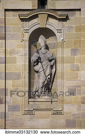 "Statue of St. Boniface on the main portal of St. Salvator Cathedral of Fulda, Fulda Cathedral, Fulda, Fulda, Hesse, Germany, Europe" View Large Photo Image Stock Image - "Statue of St. Boniface on the main portal of St. Salvator Cathedral of Fulda, Fulda Cathedral, Fulda, Fulda, Hesse, Germany, Europe". Fotosearch