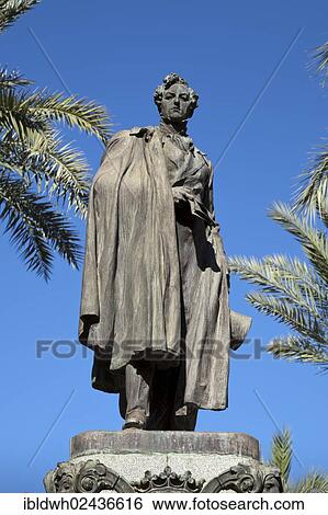 Stock Photograph - "Statue of the Duque de Rivas, Cordoba, Andalusia, Spain, Europe, PublicGround, Europe". Fotosearch