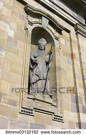 "Statue of the monastery's founder Sturmius on the main portal of St. Salvator Cathedral of Fulda, Fulda Cathedral, Fulda, Fulda, Hesse, Germany, Europe" View Large Photo Image Stock Image - "Statue of the monastery's founder Sturmius on the main portal of St. Salvator Cathedral of Fulda, Fulda Cathedral, Fulda, Fulda, Hesse, Germany, Europe". Fotosearch