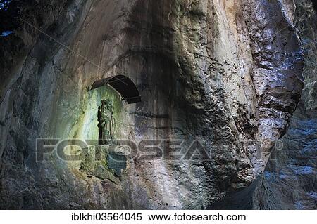 "Statue of the Virgin Mary, Partnachklamm, Garmisch-Partenkirchen, Upper Bavaria, Bavaria, Germany, Europe" View Large Photo Image Stock Photography - "Statue of the Virgin Mary, Partnachklamm, Garmisch-Partenkirchen, Upper Bavaria, Bavaria, Germany, Europe". Fotosearch