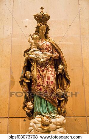 "Statue of the Virgin Mary with Child, catholic Cathedral of Our Lady of the Angels, Los Angeles, California, United States, North America" View Large Photo Image Stock Photo - "Statue of the Virgin Mary with Child, catholic Cathedral of Our Lady of the Angels, Los Angeles, California, United States, North America". Fotosearch