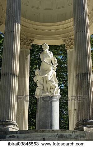 Stock Image - "Statue of Venus in the Venus Temple, castle grounds, Linderhof Palace, Upper Bavaria, Bavaria, Germany, Europe". Fotosearch