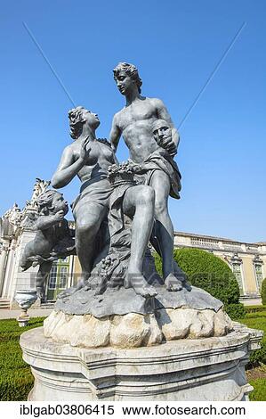 "Statue of Vertumnus and Pomona by John Cheere, Queluz National Palace, Palacio Nacional de Queluz, Queluz, Portugal, Europe" View Large Photo Image Stock Photography - "Statue of Vertumnus and Pomona by John Cheere, Queluz National Palace, Palacio Nacional de Queluz, Queluz, Portugal, Europe". Fotosearch
