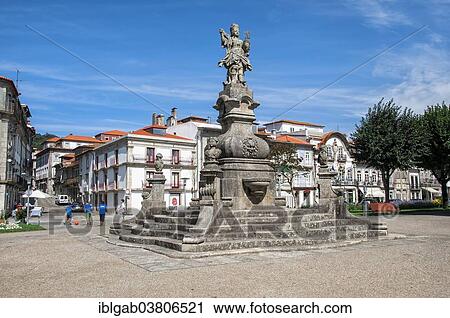 Stock Image - "Statue of Viana, Viana do Castelo, Minho, Portugal, Europe". Fotosearch