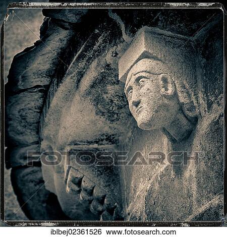 "Statue on a Romanesque church in Auvergne, France, Europe" View Large Photo Image Stock Photograph - "Statue on a Romanesque church in Auvergne, France, Europe". Fotosearch