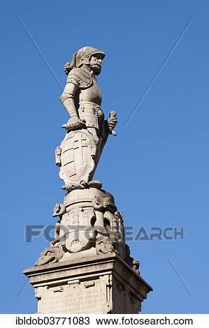 "Statue on the Roland Fountain, Hlavne namestie square, Bratislava, Slovakia, Europe" View Large Photo Image Stock Image - "Statue on the Roland Fountain, Hlavne namestie square, Bratislava, Slovakia, Europe". Fotosearch