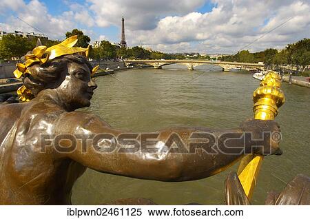 "Statue, Pont Alexandre III bridge, Paris, France, Europe" View Large Photo Image Stock Photography - "Statue, Pont Alexandre III bridge, Paris, France, Europe". Fotosearch
