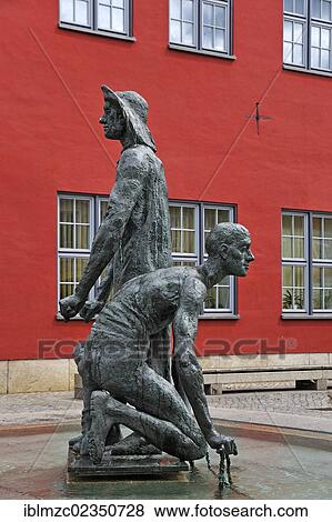 "Statues of fishermen by artist Joachim Jastram, fountain figures in memory of the old fish market, Greifswald, Mecklenburg-Western Pomerania, Germany, Europe" View Large Photo Image Stock Photo - "Statues of fishermen by artist Joachim Jastram, fountain figures in memory of the old fish market, Greifswald, Mecklenburg-Western Pomerania, Germany, Europe". Fotosearch
