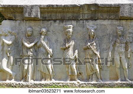 "Statues on an ancient sarcophagus, Aphrodisias, Aydin province, Aegean region, Turkey, Asia" View Large Photo Image Stock Image - "Statues on an ancient sarcophagus, Aphrodisias, Aydin province, Aegean region, Turkey, Asia". Fotosearch