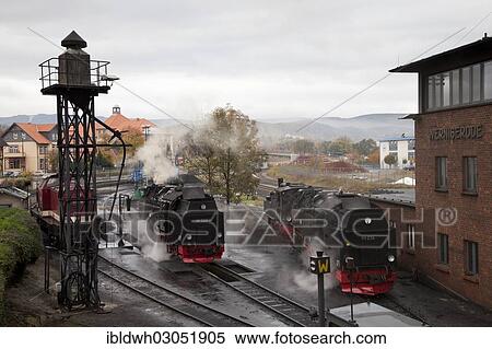 "Steam locomotive of the Harz Narrow Gauge Railways, Brocken Railway in the station, Harz, Wernigerode, Saxony-Anhalt, Germany, Europe" View Large Photo Image Stock Photography - "Steam locomotive of the Harz Narrow Gauge Railways, Brocken Railway in the station, Harz, Wernigerode, Saxony-Anhalt, Germany, Europe". Fotosearch