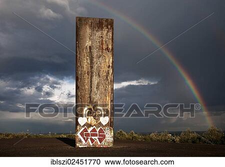 "Steel slab on Schurenbachhalde, a former spoil tip, with a rainbow, Essen, North Rhine-Westphalia, Germany, Europe, PublicGround, Europe" View Large Photo Image Stock Image - "Steel slab on Schurenbachhalde, a former spoil tip, with a rainbow, Essen, North Rhine-Westphalia, Germany, Europe, PublicGround, Europe". Fotosearch