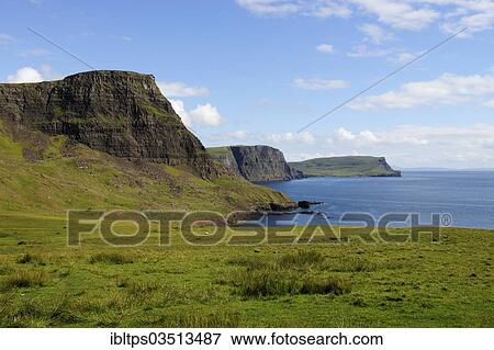 "Steep coast at the Atlantic Ocean, Isle of Skye, Inner Hebrides, Scotland, United Kingdom, Europe" View Large Photo Image Stock Photo - "Steep coast at the Atlantic Ocean, Isle of Skye, Inner Hebrides, Scotland, United Kingdom, Europe". Fotosearch