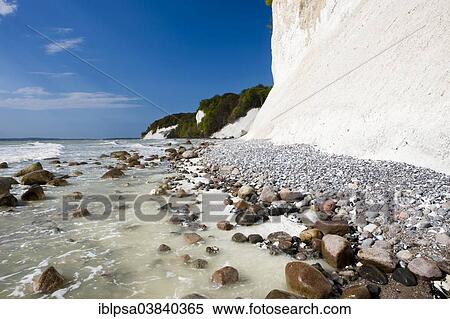 "Steep coast with chalk cliffs in the Jasmund National Park, UNESCO World Heritage Site, Rugen, Mecklenburg-Western Pomerania, Germany, Europe" View Large Photo Image Stock Photography - "Steep coast with chalk cliffs in the Jasmund National Park, UNESCO World Heritage Site, Rugen, Mecklenburg-Western Pomerania, Germany, Europe". Fotosearch