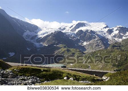 Picture - "Stein Glacier, Stein Lake, Uri Alps, Susten Pass, Canton of Bern, Switzerland, Europe". Fotosearch