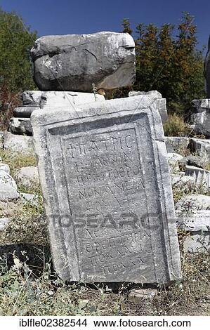 "Stele with an ancient Greek inscription, Aphrodisias, Geyre, Karacasu, Aydin, Western Turkey, Turkey, Asia" View Large Photo Image Picture - "Stele with an ancient Greek inscription, Aphrodisias, Geyre, Karacasu, Aydin, Western Turkey, Turkey, Asia". Fotosearch