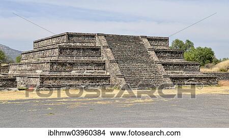 "Step pyramid at the Plaza de la Luna, UNESCO World Heritage Site Archaeological Site of Teotihuacan, Mexico, Mexico, North America" View Large Photo Image Picture - "Step pyramid at the Plaza de la Luna, UNESCO World Heritage Site Archaeological Site of Teotihuacan, Mexico, Mexico, North America". Fotosearch