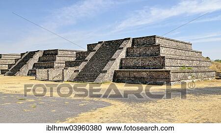 "Step pyramids on the Plaza de la Luna, UNESCO World Heritage Site Archaeological Site of Teotihuacan, Mexico, Mexico, North America" View Large Photo Image Stock Image - "Step pyramids on the Plaza de la Luna, UNESCO World Heritage Site Archaeological Site of Teotihuacan, Mexico, Mexico, North America". Fotosearch