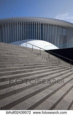 "Steps in front of the Philharmonie, Philharmonic Hall, Place de l'Europe, European quarter, Kirchberg plateau, Luxembourg City, Europe, PublicGround, Europe, PublicGround" View Large Photo Image Stock Image - "Steps in front of the Philharmonie, Philharmonic Hall, Place de l'Europe, European quarter, Kirchberg plateau, Luxembourg City, Europe, PublicGround, Europe, PublicGround". Fotosearch