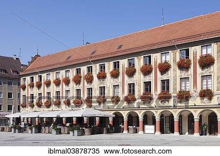 "Steuerhaus on the market square of Memmingen, Lower Allgau, Swabia, Bavaria, Germany, Europe" View Large Photo Image Stock Photography - "Steuerhaus on the market square of Memmingen, Lower Allgau, Swabia, Bavaria, Germany, Europe". Fotosearch