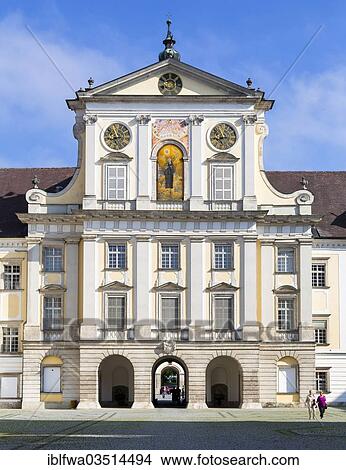 Picture - "Stift Kremsmuenster, Kremsmuenster Abbey, Kremsmunster, Upper Austria, Austria, Europe". Fotosearch