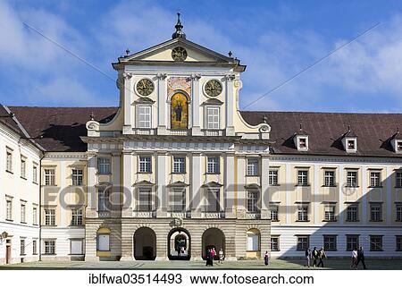 Stock Image - "Stift Kremsmuenster, Kremsmuenster Abbey, Kremsmunster, Upper Austria, Austria, Europe". Fotosearch