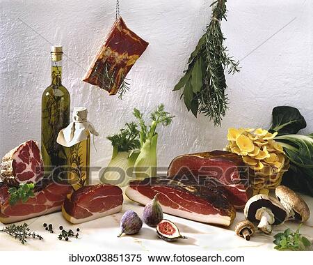Still life with ham View Large Photo Image Stock Photography - Still life with ham. Fotosearch