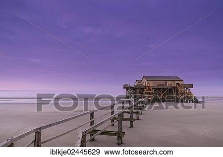 "Stilt House, St. Peter-Ording, Eiderstedt peninsula, Northern Friesland, Schleswig-Holstein, Germany, Europe" View Large Photo Image Stock Photo - "Stilt House, St. Peter-Ording, Eiderstedt peninsula, Northern Friesland, Schleswig-Holstein, Germany, Europe". Fotosearch