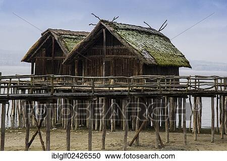 "Stilt houses, Unteruhldingen, Baden-Wuerttemberg, Germany, Europe" View Large Photo Image Stock Image - "Stilt houses, Unteruhldingen, Baden-Wuerttemberg, Germany, Europe". Fotosearch