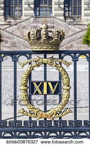"Stockholm Palace or Royal Palace, Kungliga slottet, Stockholms slott, coat of arms on the fence, historic centre, Gamla Stan, Stockholm, Stockholm County, Sweden, Europe" View Large Photo Image Stock Photo - "Stockholm Palace or Royal Palace, Kungliga slottet, Stockholms slott, coat of arms on the fence, historic centre, Gamla Stan, Stockholm, Stockholm County, Sweden, Europe". Fotosearch