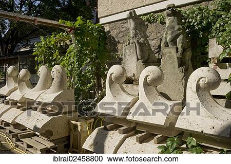 "Stone carvings in the cathedral workshop, St. Peter's Cathedral, Regensburg, Upper Palatinate, Bavaria, Germany, Europe" View Large Photo Image Stock Image - "Stone carvings in the cathedral workshop, St. Peter's Cathedral, Regensburg, Upper Palatinate, Bavaria, Germany, Europe". Fotosearch