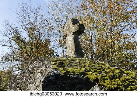"Stone cross, Nasbinals, Aubrac, Lozere, Region Languedoc-Roussillon, France, Europe" View Large Photo Image Stock Photo - "Stone cross, Nasbinals, Aubrac, Lozere, Region Languedoc-Roussillon, France, Europe". Fotosearch