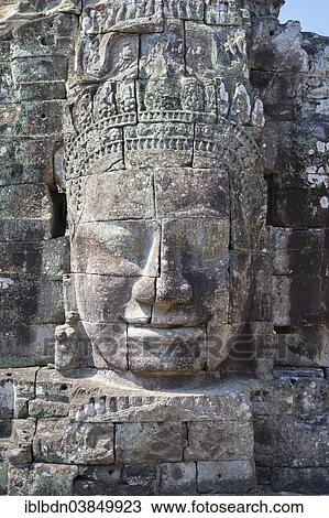 "Stone face of Avalokiteshvara, Bayon temple, Angkor Thom, Angkor, Siem Reap, Cambodia, Asia" View Large Photo Image Stock Image - "Stone face of Avalokiteshvara, Bayon temple, Angkor Thom, Angkor, Siem Reap, Cambodia, Asia". Fotosearch