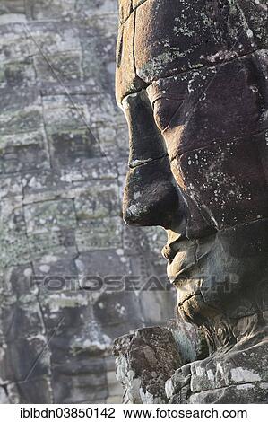 "Stone face of Avalokiteshvara, Bayon temple, Angkor Thom, Angkor, Siem Reap, Cambodia, Asia" View Large Photo Image Stock Image - "Stone face of Avalokiteshvara, Bayon temple, Angkor Thom, Angkor, Siem Reap, Cambodia, Asia". Fotosearch
