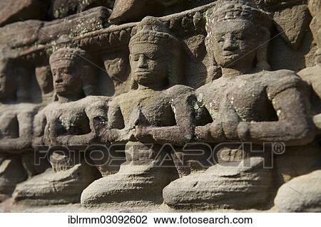 "Stone figures on the Buddhist temple of Ta Som, Ta Som, Siem Reap, Siem Reap Province, Cambodia, Asia" View Large Photo Image Stock Image - "Stone figures on the Buddhist temple of Ta Som, Ta Som, Siem Reap, Siem Reap Province, Cambodia, Asia". Fotosearch