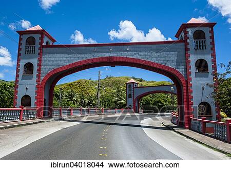 "Stone gates on the Spanish bridge, Umatac, Guam, US Territory, Pacific, Oceania" View Large Photo Image Picture - "Stone gates on the Spanish bridge, Umatac, Guam, US Territory, Pacific, Oceania". Fotosearch