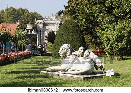 "Stone lioness with cubs in the garden of Dolmabahce Palace, Dolmabahce Sarayi, Besiktas, Istanbul, European side, Istanbul Province, Turkey, European side, Europe" View Large Photo Image Stock Image - "Stone lioness with cubs in the garden of Dolmabahce Palace, Dolmabahce Sarayi, Besiktas, Istanbul, European side, Istanbul Province, Turkey, European side, Europe". Fotosearch