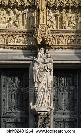 "Stone sculptures on the entrance portal, west facade, Cologne Cathedral, Cologne, North Rhine-Westphalia, Germany, Europe, PublicGround, Europe" View Large Photo Image Picture - "Stone sculptures on the entrance portal, west facade, Cologne Cathedral, Cologne, North Rhine-Westphalia, Germany, Europe, PublicGround, Europe". Fotosearch