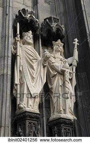 "Stone sculptures on the entrance portal, west facade, Cologne Cathedral, Cologne, North Rhine-Westphalia, Germany, Europe, PublicGround, Europe" View Large Photo Image Stock Photograph - "Stone sculptures on the entrance portal, west facade, Cologne Cathedral, Cologne, North Rhine-Westphalia, Germany, Europe, PublicGround, Europe". Fotosearch