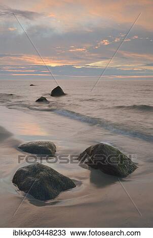 "Stones on the beach at sunset, Baltic Sea coast, Dranske, Mecklenburg-Western Pomerania, Germany, Europe" View Large Photo Image Stock Image - "Stones on the beach at sunset, Baltic Sea coast, Dranske, Mecklenburg-Western Pomerania, Germany, Europe". Fotosearch