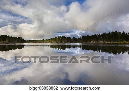 "Stora Tresticklan Lake with dramatic clouds and mirroring, Tresticklan National Park, Dalsland, Vastra Gotaland, Sweden, Europe" View Large Photo Image Stock Image - "Stora Tresticklan Lake with dramatic clouds and mirroring, Tresticklan National Park, Dalsland, Vastra Gotaland, Sweden, Europe". Fotosearch