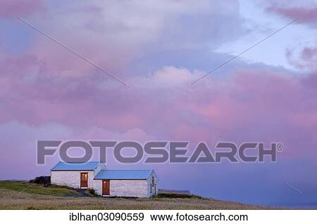 Stock Photo - "Storage shed, Dyrholaey, Vik i Myrdal, Southern Region, Iceland, Europe". Fotosearch