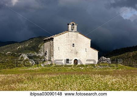 "Stormy mood, chapel in the Provence, Alpes de Haute Provences, France, Europe" View Large Photo Image Stock Photo - "Stormy mood, chapel in the Provence, Alpes de Haute Provences, France, Europe". Fotosearch