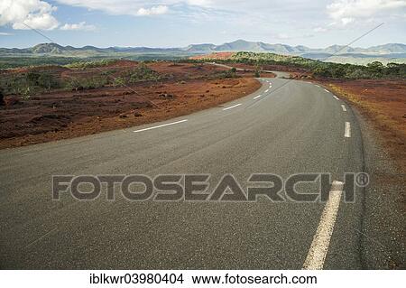 "Street and red earth countryside, South Province, Grande Terre, New Caledonia, Oceania" View Large Photo Image Picture - "Street and red earth countryside, South Province, Grande Terre, New Caledonia, Oceania". Fotosearch