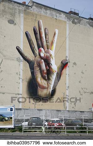 Stock Photograph - "Street art in the Heinrich-Heine-Strasse, Berlin-Kreuzberg, Berlin, Germany, Europe". Fotosearch