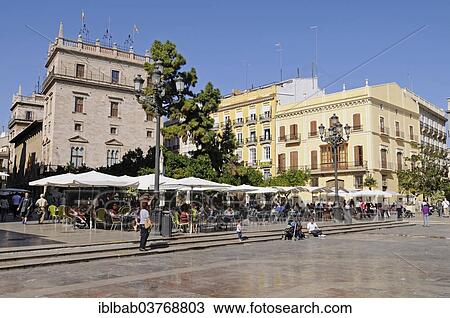"Street cafe, Palacio de la Generalitat at back, seat of the provincial government, Valencia, Valencian Community, Spain, Europe" View Large Photo Image Stock Image - "Street cafe, Palacio de la Generalitat at back, seat of the provincial government, Valencia, Valencian Community, Spain, Europe". Fotosearch