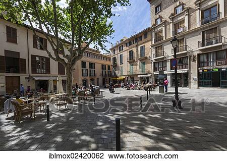 Street cafes on Placa de Santa Eulalia square, historic town centre, Palma de Majorca, Majorca, Balearic Islands, Spain, Europe View Large Photo Image Stock Image - Street cafes on Placa de Santa Eulalia square, historic town centre, Palma de Majorca, Majorca, Balearic Islands, Spain, Europe. Fotosearch
