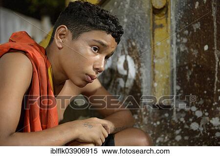 "Street child, teenager, 13 years, with a worried expression, Fortaleza, Ceara, Brazil, South America" View Large Photo Image Stock Photography - "Street child, teenager, 13 years, with a worried expression, Fortaleza, Ceara, Brazil, South America". Fotosearch