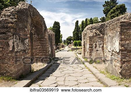 "Street in Pompeii, Pompeji, Campania, Italy, Europe" View Large Photo Image Stock Photo - "Street in Pompeii, Pompeji, Campania, Italy, Europe". Fotosearch